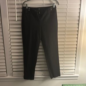 Pin striped navy pant suit, slim ankle length size 4